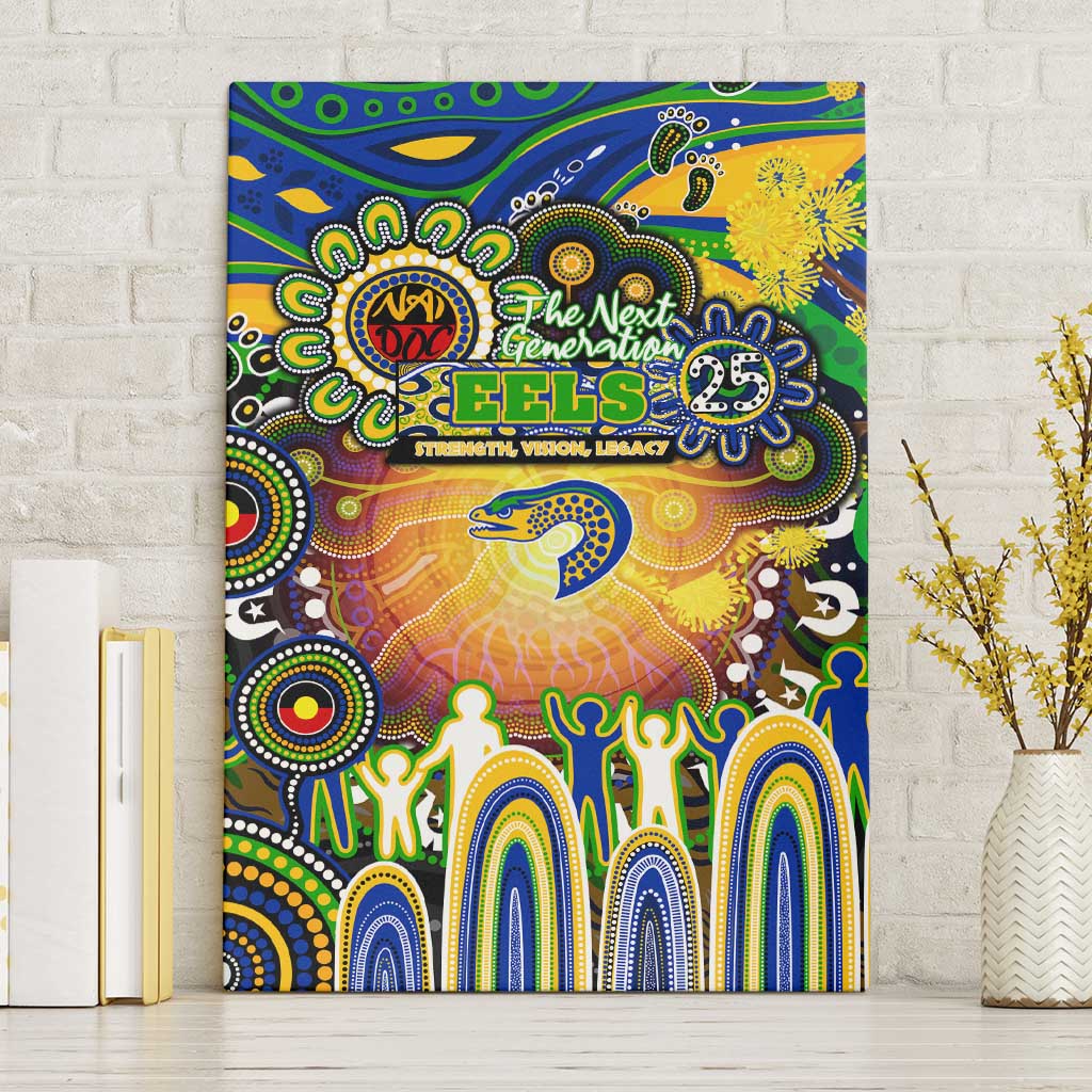 NAIDOC Week 2025 Eels Rugby Canvas Wall Art Aboriginal Dot Painting