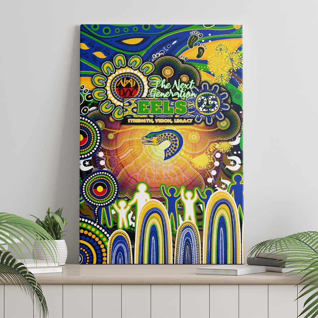 NAIDOC Week 2025 Eels Rugby Canvas Wall Art Aboriginal Dot Painting
