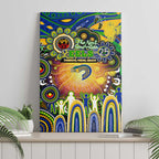 NAIDOC Week 2025 Eels Rugby Canvas Wall Art Aboriginal Dot Painting