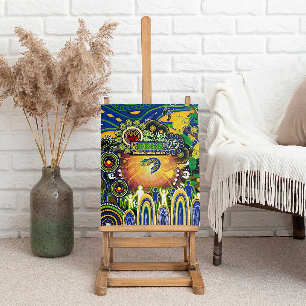 NAIDOC Week 2025 Eels Rugby Canvas Wall Art Aboriginal Dot Painting