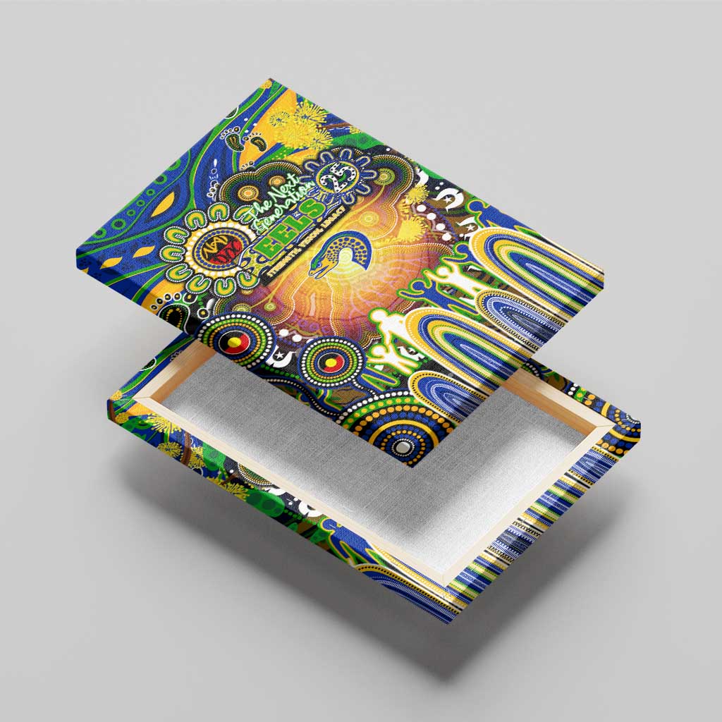 NAIDOC Week 2025 Eels Rugby Canvas Wall Art Aboriginal Dot Painting
