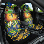 NAIDOC Week 2025 Eels Rugby Car Seat Cover Aboriginal Dot Painting