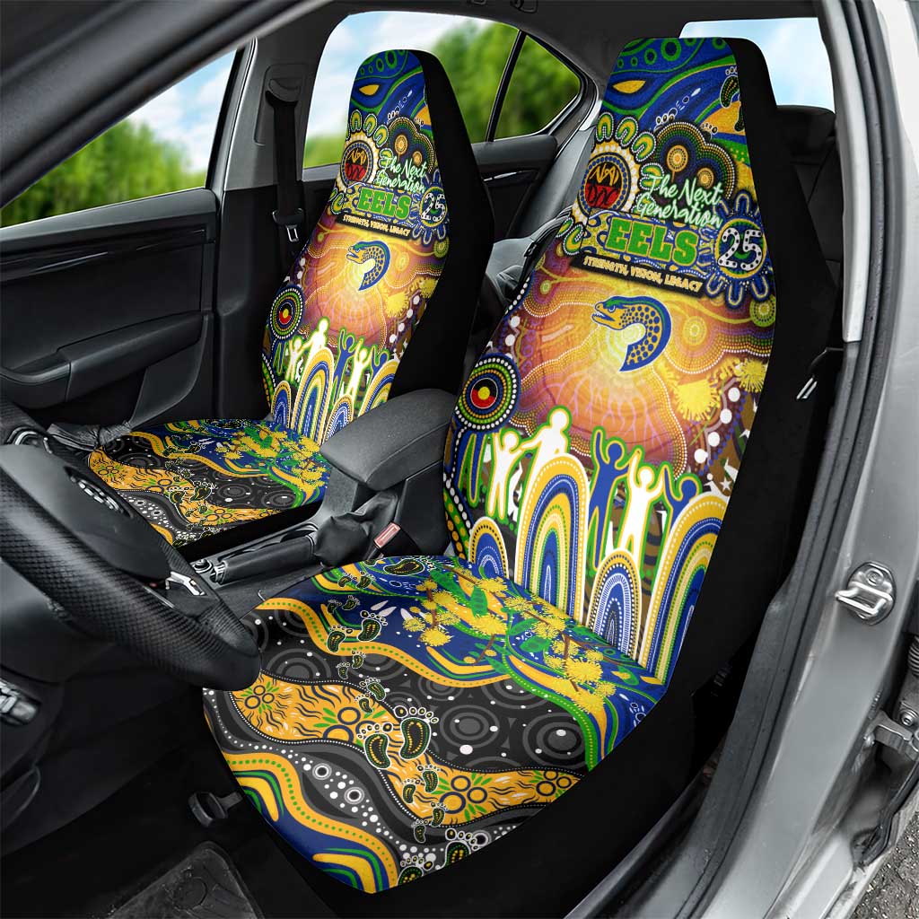 NAIDOC Week 2025 Eels Rugby Car Seat Cover Aboriginal Dot Painting