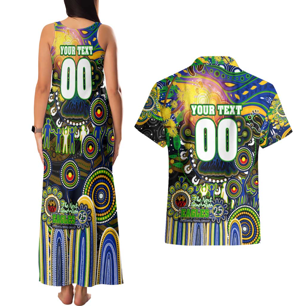 Personalised NAIDOC Week 2025 Eels Rugby Couples Matching Tank Maxi Dress and Hawaiian Shirt Aboriginal Dot Painting