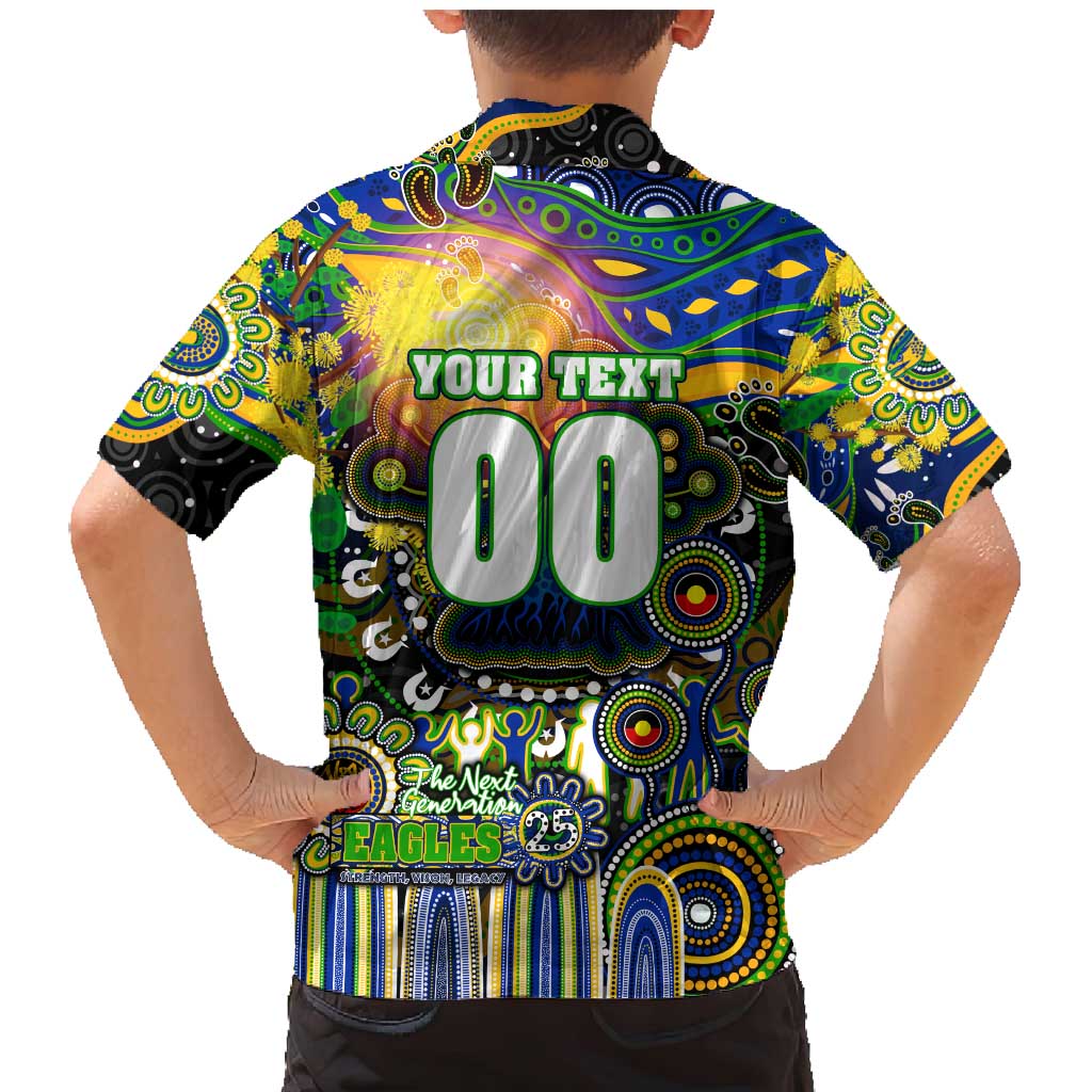 Personalised NAIDOC Week 2025 Eels Rugby Family Matching Mermaid Dress and Hawaiian Shirt Aboriginal Dot Painting