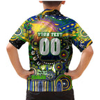 Personalised NAIDOC Week 2025 Eels Rugby Family Matching Mermaid Dress and Hawaiian Shirt Aboriginal Dot Painting