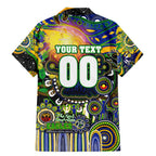 Personalised NAIDOC Week 2025 Eels Rugby Family Matching Mermaid Dress and Hawaiian Shirt Aboriginal Dot Painting