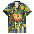 Personalised NAIDOC Week 2025 Eels Rugby Family Matching Short Sleeve Bodycon Dress and Hawaiian Shirt Aboriginal Dot Painting