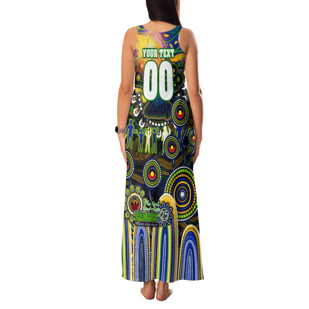 Personalised NAIDOC Week 2025 Eels Rugby Family Matching Tank Maxi Dress and Hawaiian Shirt Aboriginal Dot Painting