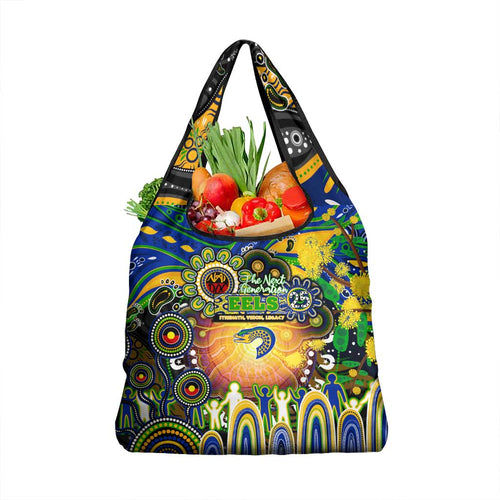 NAIDOC Week 2025 Eels Rugby Grocery Bag Aboriginal Dot Painting