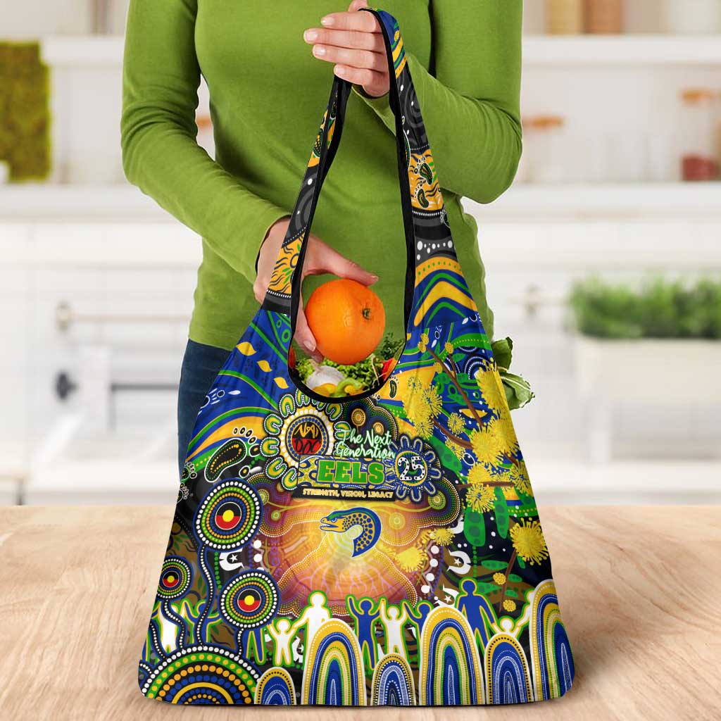 NAIDOC Week 2025 Eels Rugby Grocery Bag Aboriginal Dot Painting