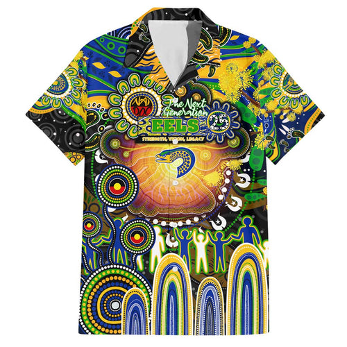 Personalised NAIDOC Week 2025 Eels Rugby Hawaiian Shirt Aboriginal Dot Painting