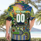 Personalised NAIDOC Week 2025 Eels Rugby Hawaiian Shirt Aboriginal Dot Painting