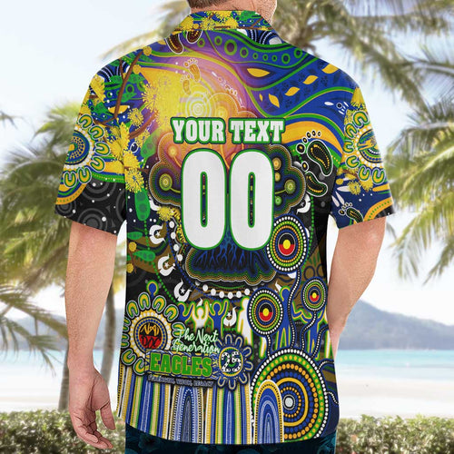 Personalised NAIDOC Week 2025 Eels Rugby Hawaiian Shirt Aboriginal Dot Painting