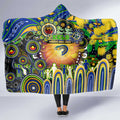 NAIDOC Week 2025 Eels Rugby Hooded Blanket Aboriginal Dot Painting