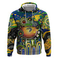 Personalised NAIDOC Week 2025 Eels Rugby Hoodie Aboriginal Dot Painting