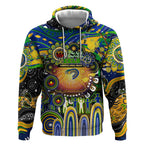 Personalised NAIDOC Week 2025 Eels Rugby Hoodie Aboriginal Dot Painting