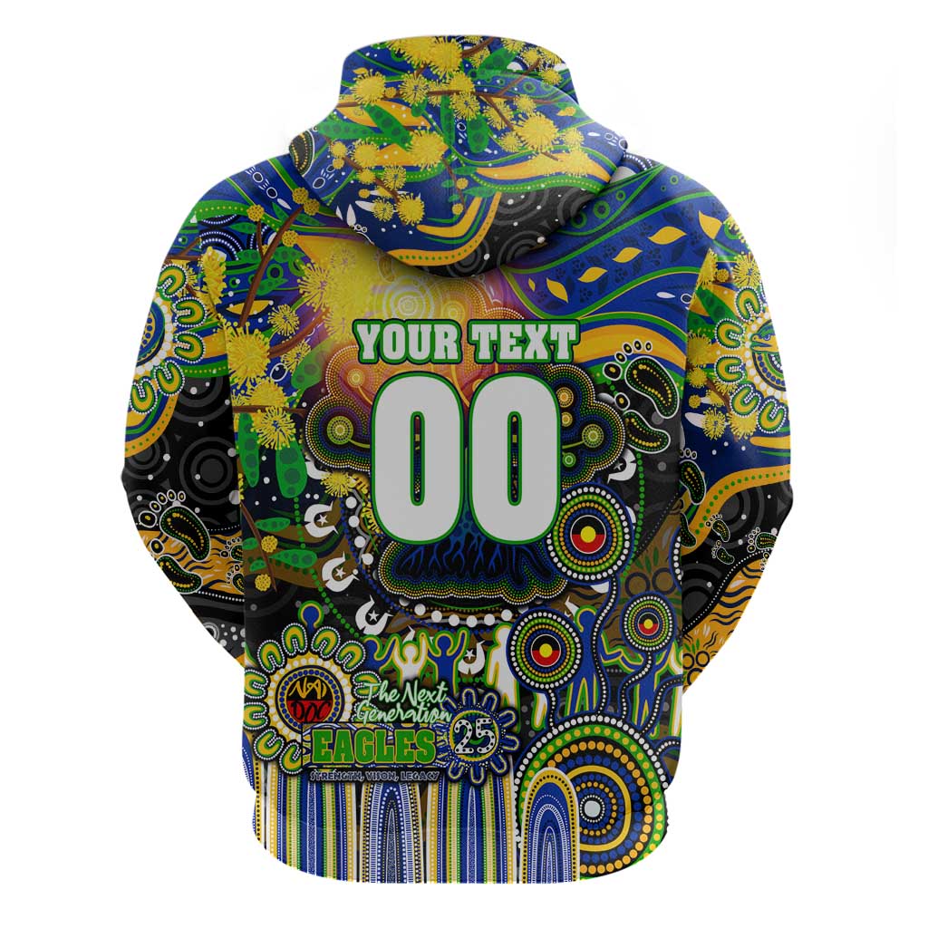 Personalised NAIDOC Week 2025 Eels Rugby Hoodie Aboriginal Dot Painting