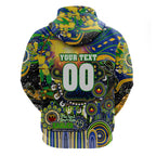 Personalised NAIDOC Week 2025 Eels Rugby Hoodie Aboriginal Dot Painting