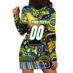 Personalised NAIDOC Week 2025 Eels Rugby Hoodie Dress Aboriginal Dot Painting