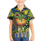Personalised NAIDOC Week 2025 Eels Rugby Kid Hawaiian Shirt Aboriginal Dot Painting