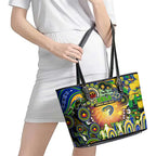 NAIDOC Week 2025 Eels Rugby Leather Tote Bag Aboriginal Dot Painting