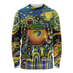 Personalised NAIDOC Week 2025 Eels Rugby Long Sleeve Shirt Aboriginal Dot Painting