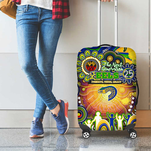 NAIDOC Week 2025 Eels Rugby Luggage Cover Aboriginal Dot Painting