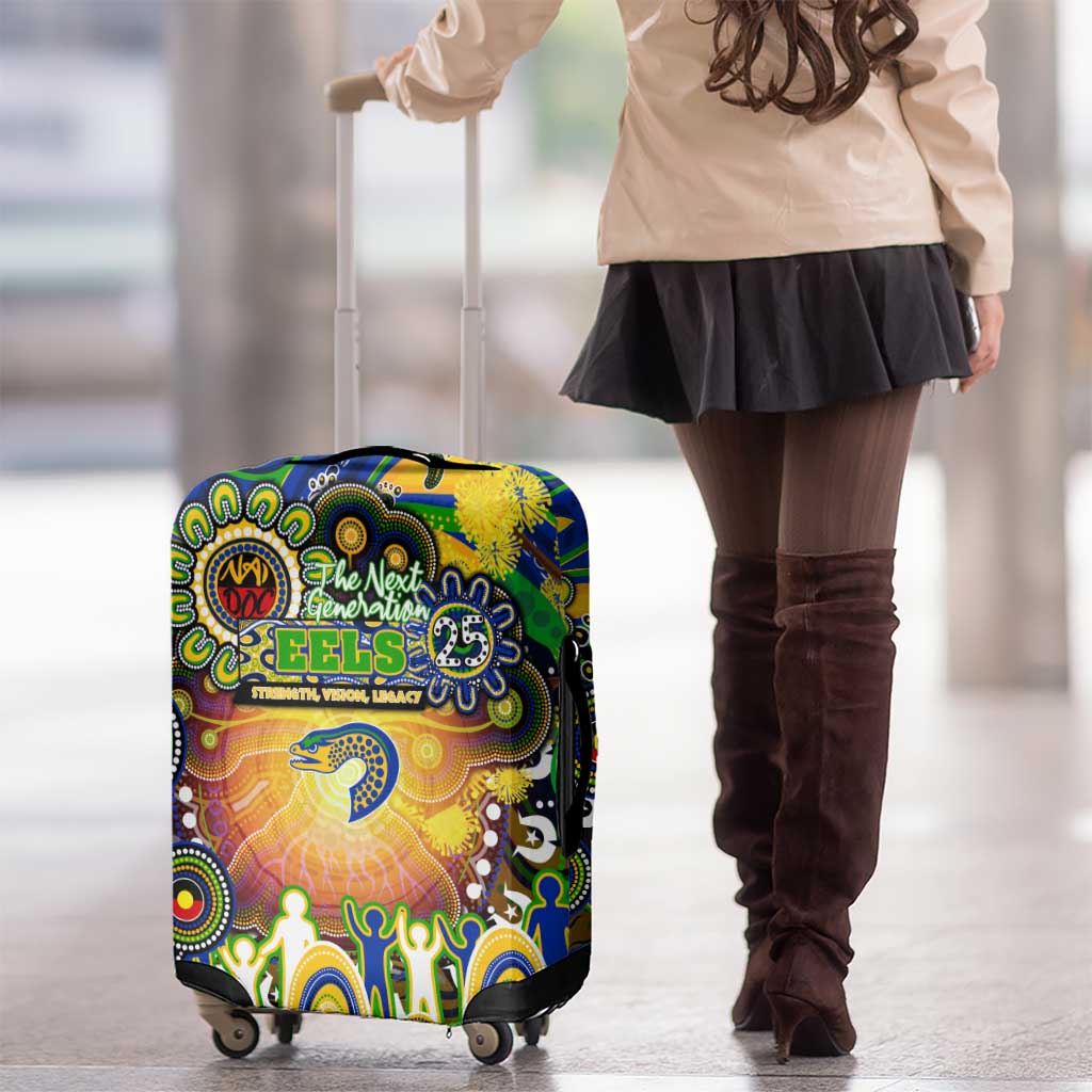 NAIDOC Week 2025 Eels Rugby Luggage Cover Aboriginal Dot Painting