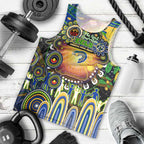 Personalised NAIDOC Week 2025 Eels Rugby Men Tank Top Aboriginal Dot Painting