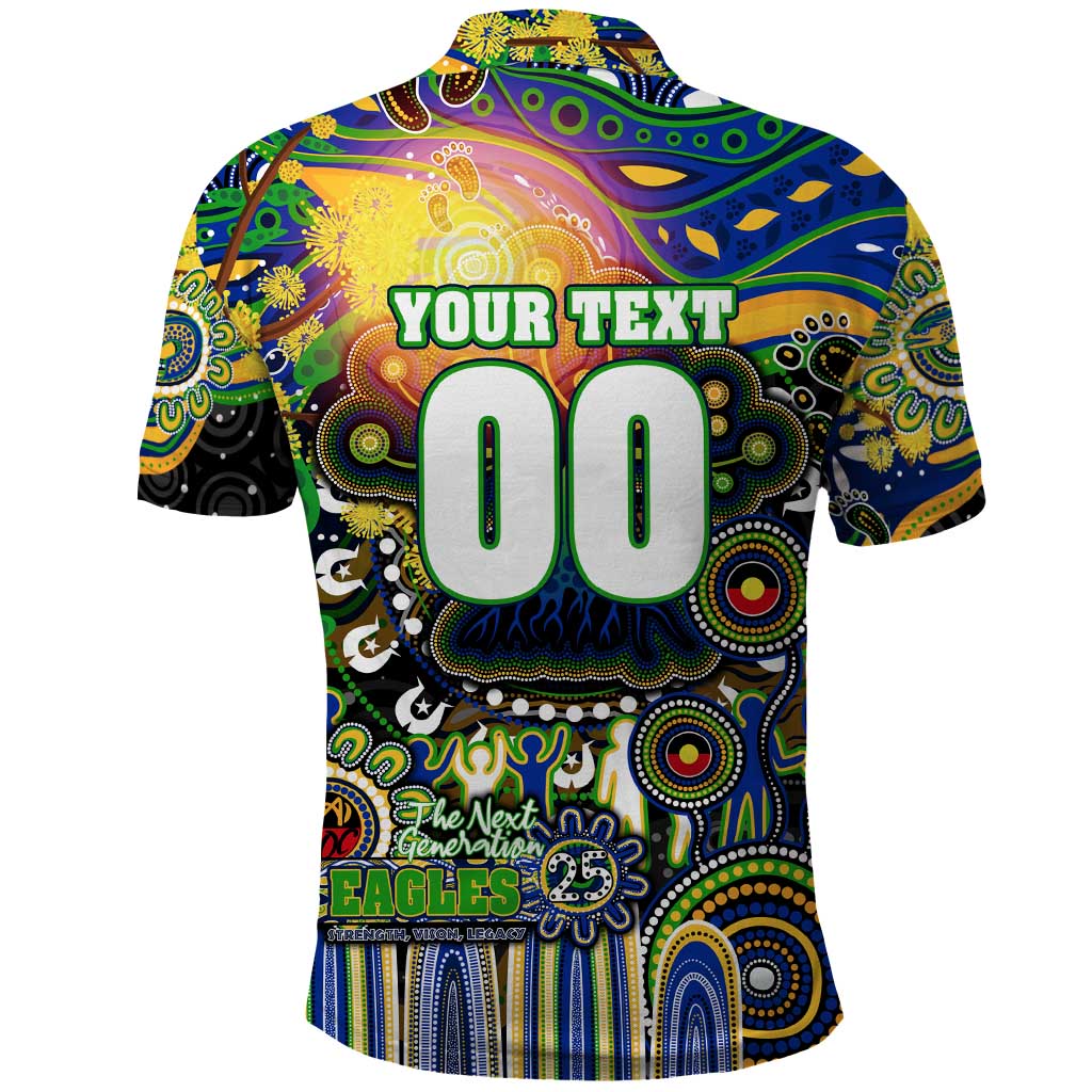 Personalised NAIDOC Week 2025 Eels Rugby Polo Shirt Aboriginal Dot Painting