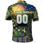 Personalised NAIDOC Week 2025 Eels Rugby Polo Shirt Aboriginal Dot Painting