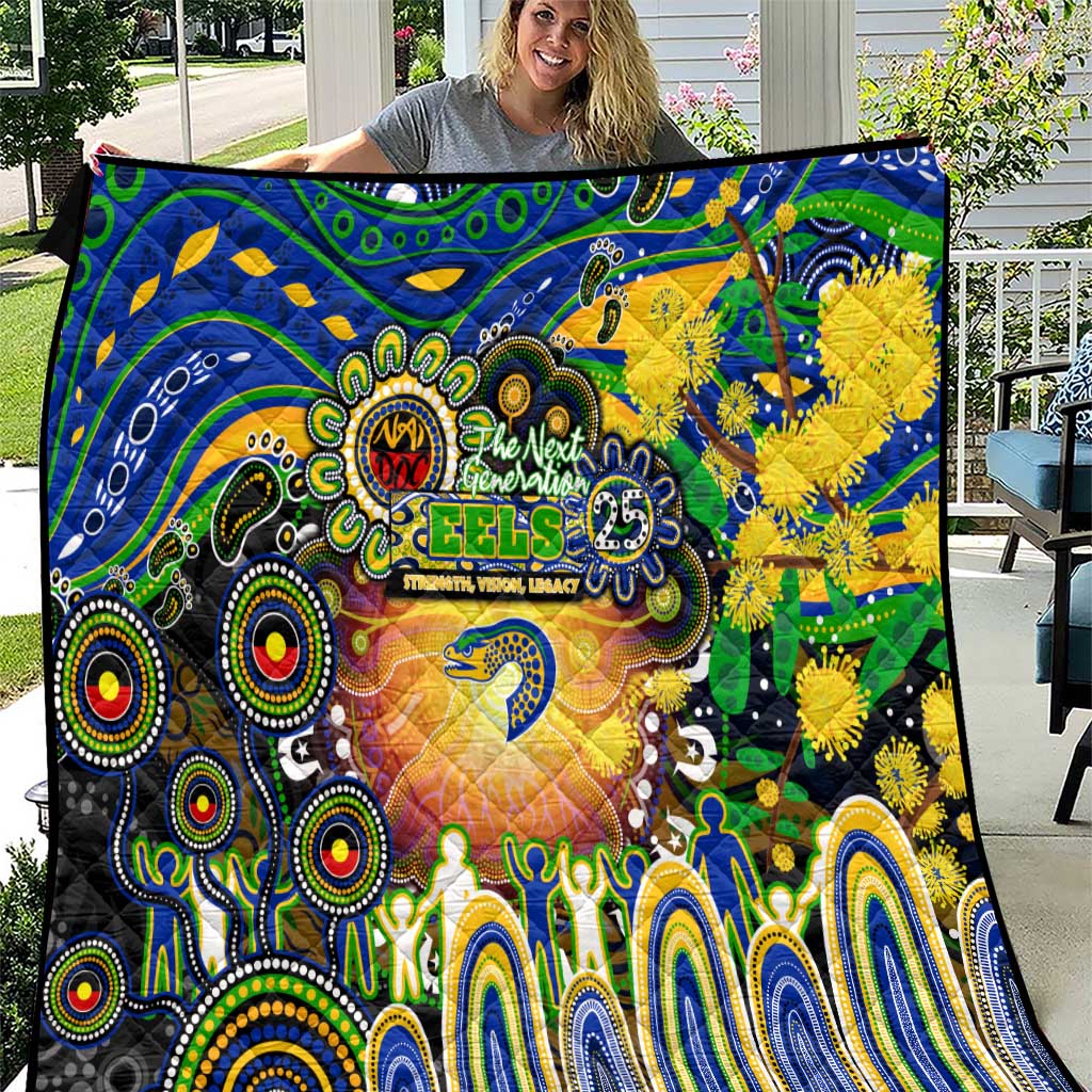 NAIDOC Week 2025 Eels Rugby Quilt Aboriginal Dot Painting
