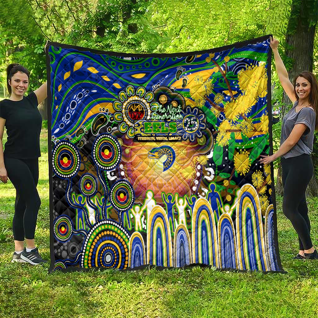 NAIDOC Week 2025 Eels Rugby Quilt Aboriginal Dot Painting