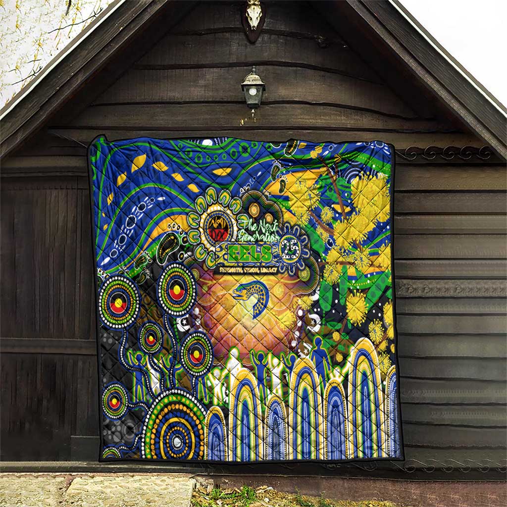 NAIDOC Week 2025 Eels Rugby Quilt Aboriginal Dot Painting