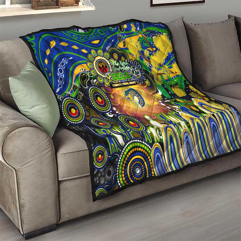 NAIDOC Week 2025 Eels Rugby Quilt Aboriginal Dot Painting