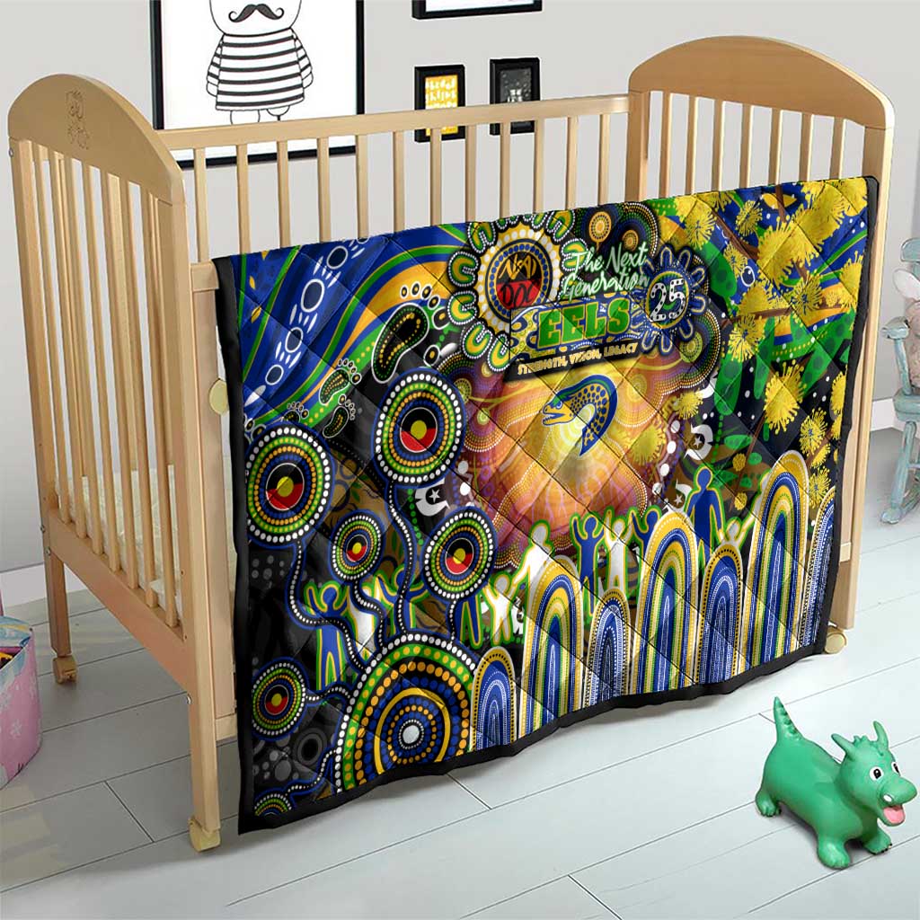 NAIDOC Week 2025 Eels Rugby Quilt Aboriginal Dot Painting