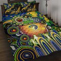 NAIDOC Week 2025 Eels Rugby Quilt Bed Set Aboriginal Dot Painting
