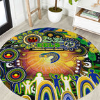 NAIDOC Week 2025 Eels Rugby Round Carpet Aboriginal Dot Painting