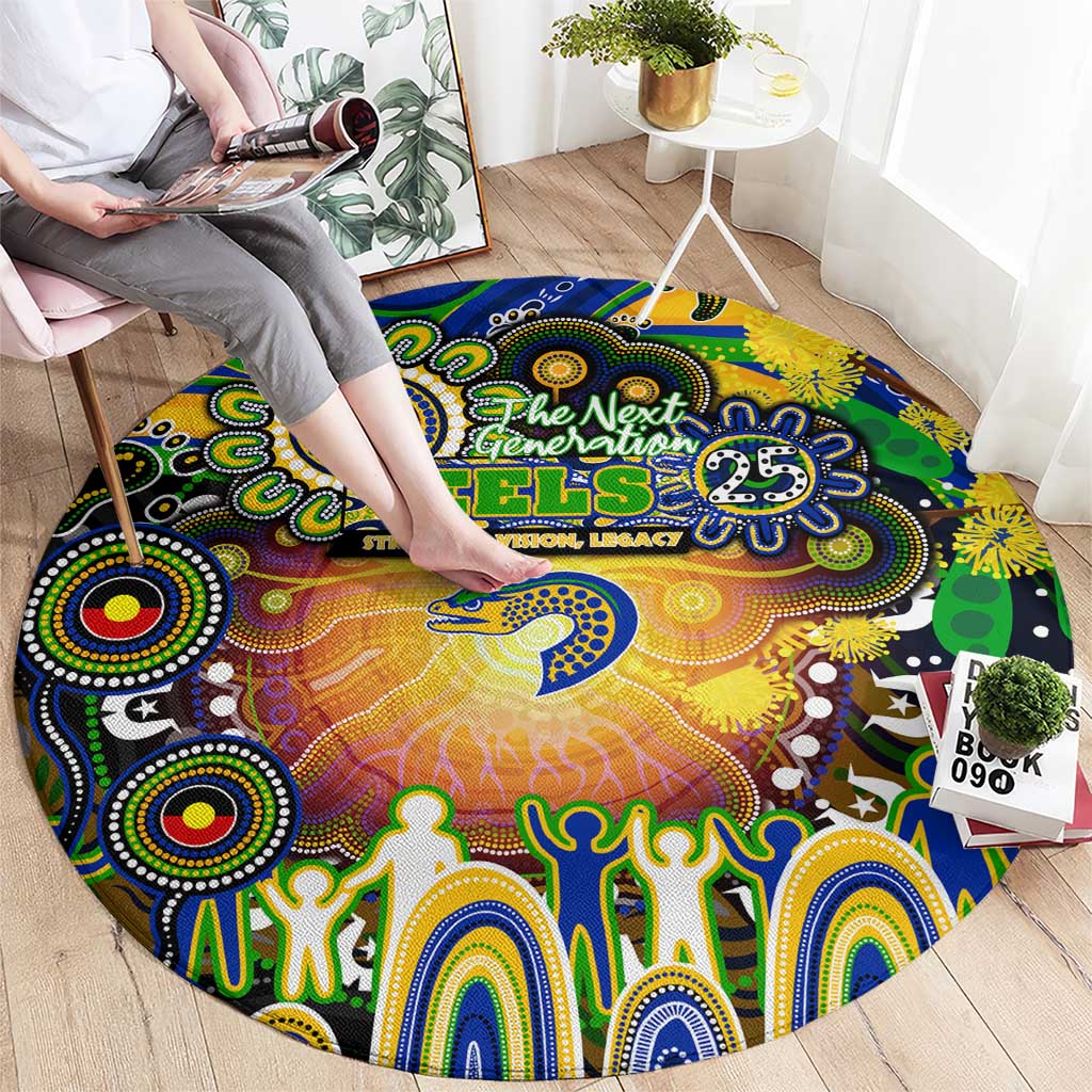 NAIDOC Week 2025 Eels Rugby Round Carpet Aboriginal Dot Painting