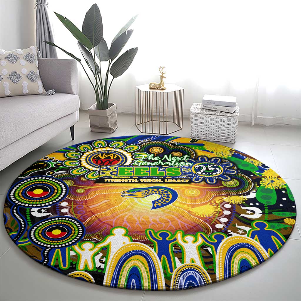 NAIDOC Week 2025 Eels Rugby Round Carpet Aboriginal Dot Painting