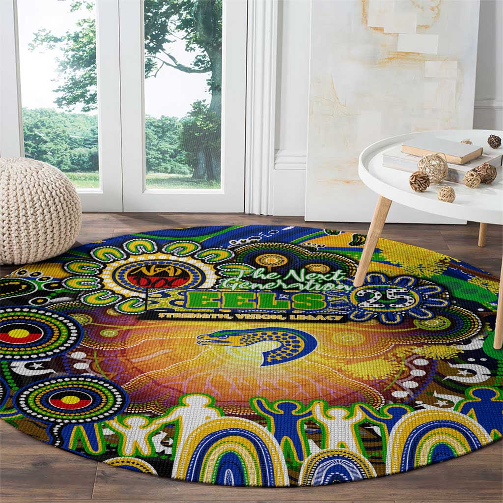 NAIDOC Week 2025 Eels Rugby Round Carpet Aboriginal Dot Painting