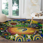 NAIDOC Week 2025 Eels Rugby Round Carpet Aboriginal Dot Painting