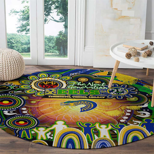 NAIDOC Week 2025 Eels Rugby Round Carpet Aboriginal Dot Painting