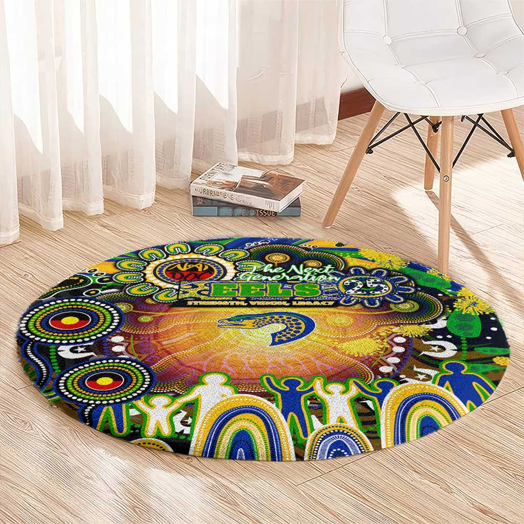NAIDOC Week 2025 Eels Rugby Round Carpet Aboriginal Dot Painting