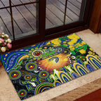 NAIDOC Week 2025 Eels Rugby Rubber Doormat Aboriginal Dot Painting
