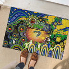 NAIDOC Week 2025 Eels Rugby Rubber Doormat Aboriginal Dot Painting