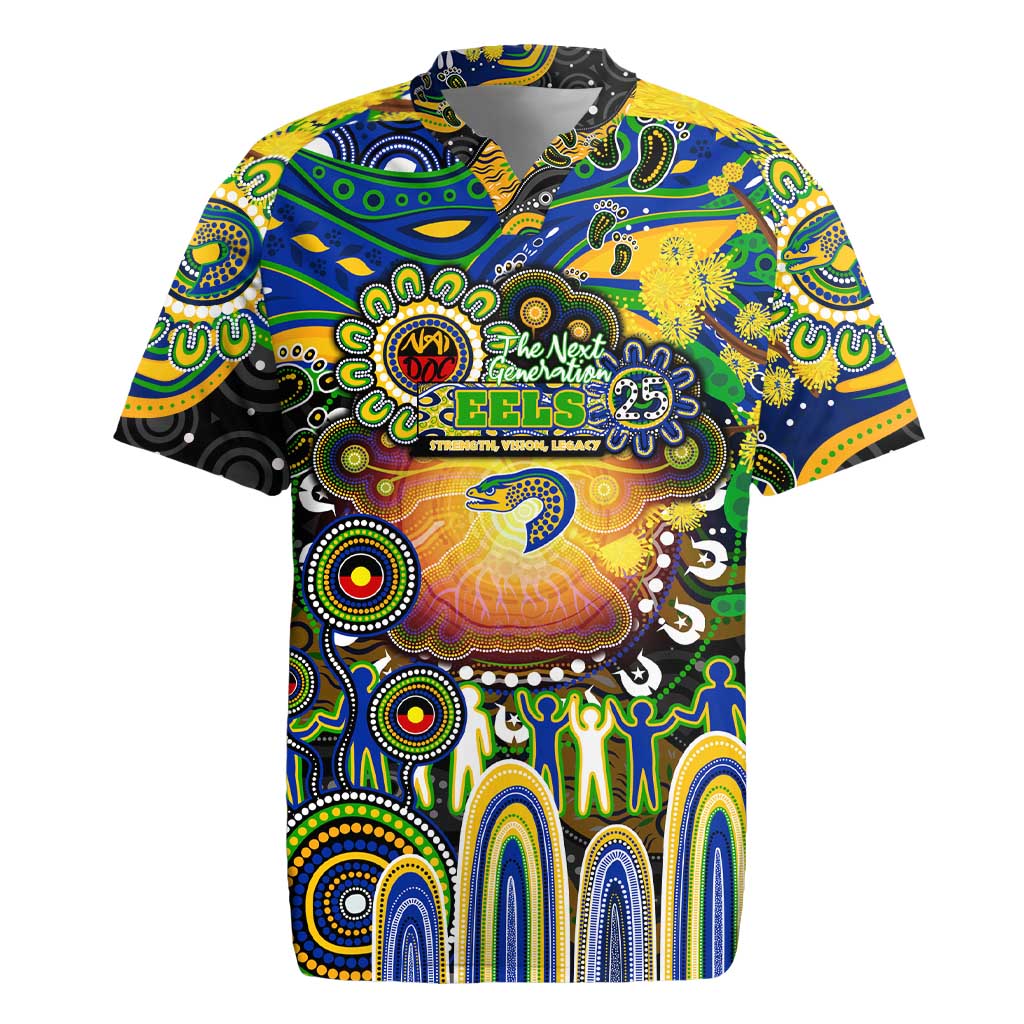 Personalised NAIDOC Week 2025 Eels Rugby Rugby Jersey Aboriginal Dot Painting