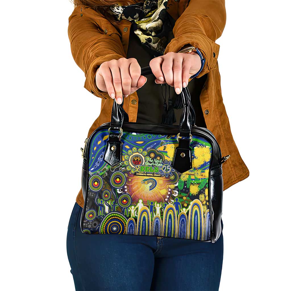 NAIDOC Week 2025 Eels Rugby Shoulder Handbag Aboriginal Dot Painting