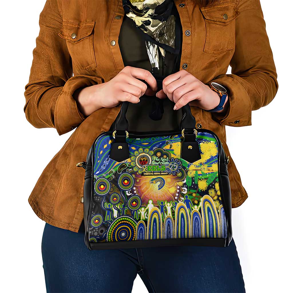 NAIDOC Week 2025 Eels Rugby Shoulder Handbag Aboriginal Dot Painting